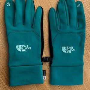 The North Face Teal Gloves